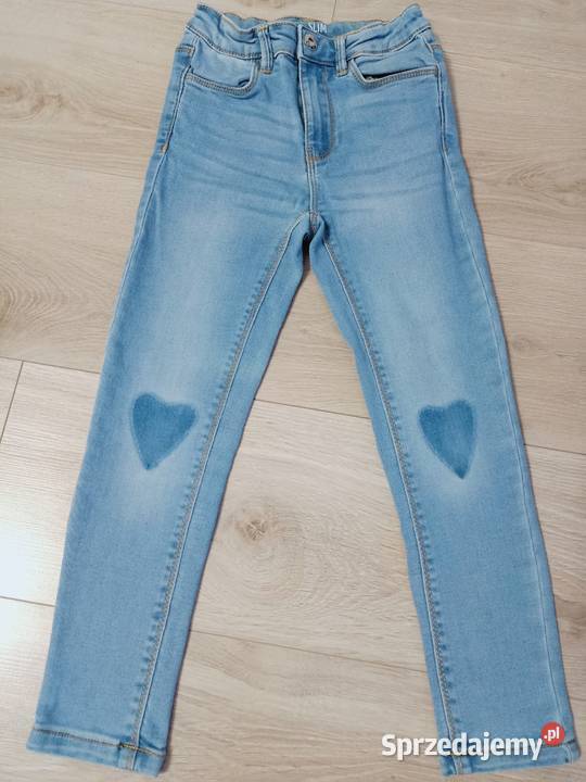Spodnie jeansowe dziewczęce slim fit 116