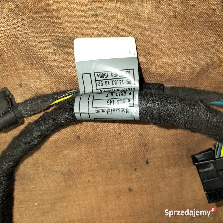 Wiązka przewodów drzwi lewych tylnych BMW E65 Układ elektryczny, zapłon Poręba