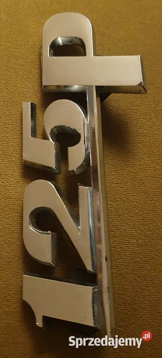 Nowy znaczek emblemat chrom Fiat FSO 125p śląskie Sosnowiec