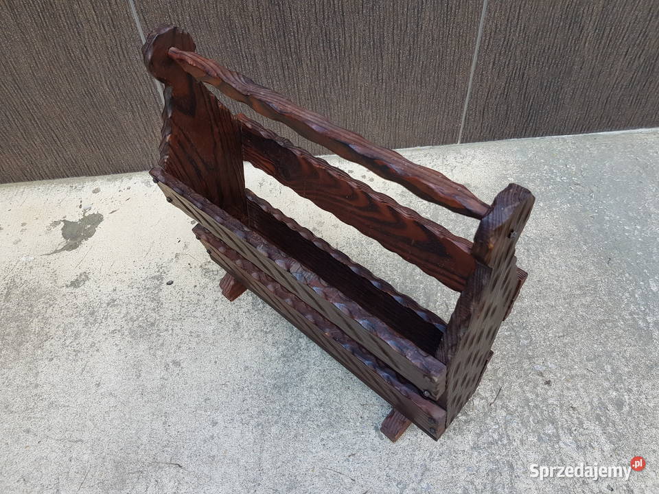 Donica drewniana dekoracja do ogrodu na balkon Pozostałe Warszawa