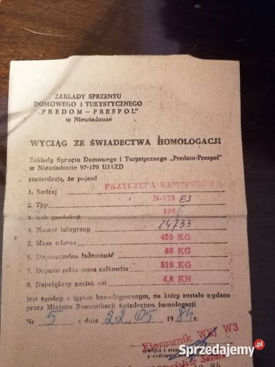 Przyczepka kempingowa Niewiadów n126 es Będzin sprzedam