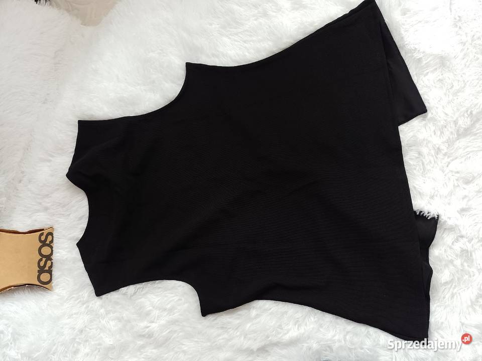 4446 XXL3XL ASOS Design Czarna prążkowana Kraków