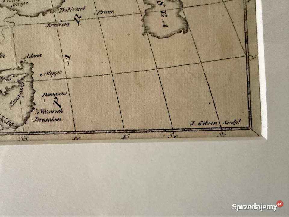 Antyczna Mapa Europy XIX Wiek Oryginalny sprzedam