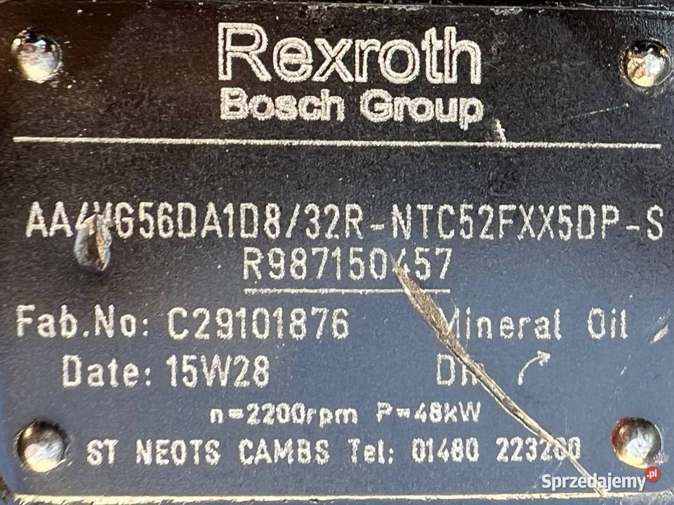 Rexroth R987150457 AA4VG56DA1D8 32R NTC52FXX5DP