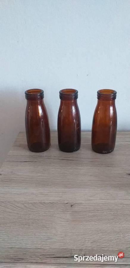 Butelki na śmietanę prl Przedbórz