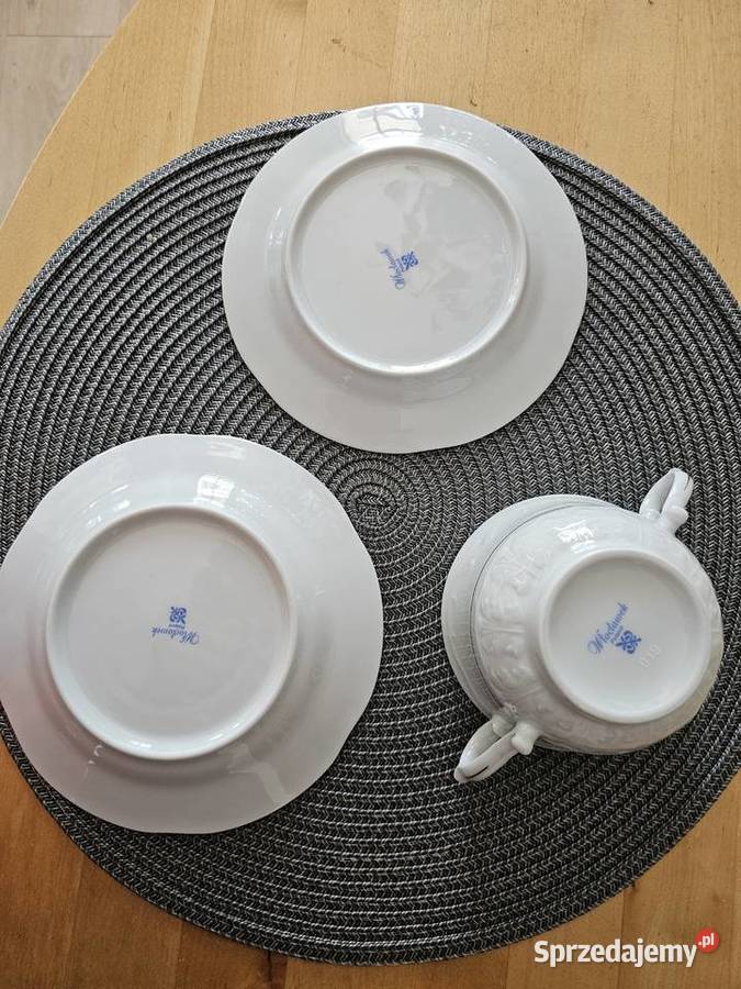 Bulionówka trio Włocławek Vintage biała ze małopolskie Oświęcim