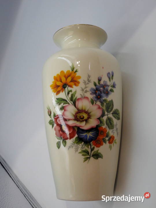 Piękny porcelanowy wazon sygnowany niemiecki Inowrocław