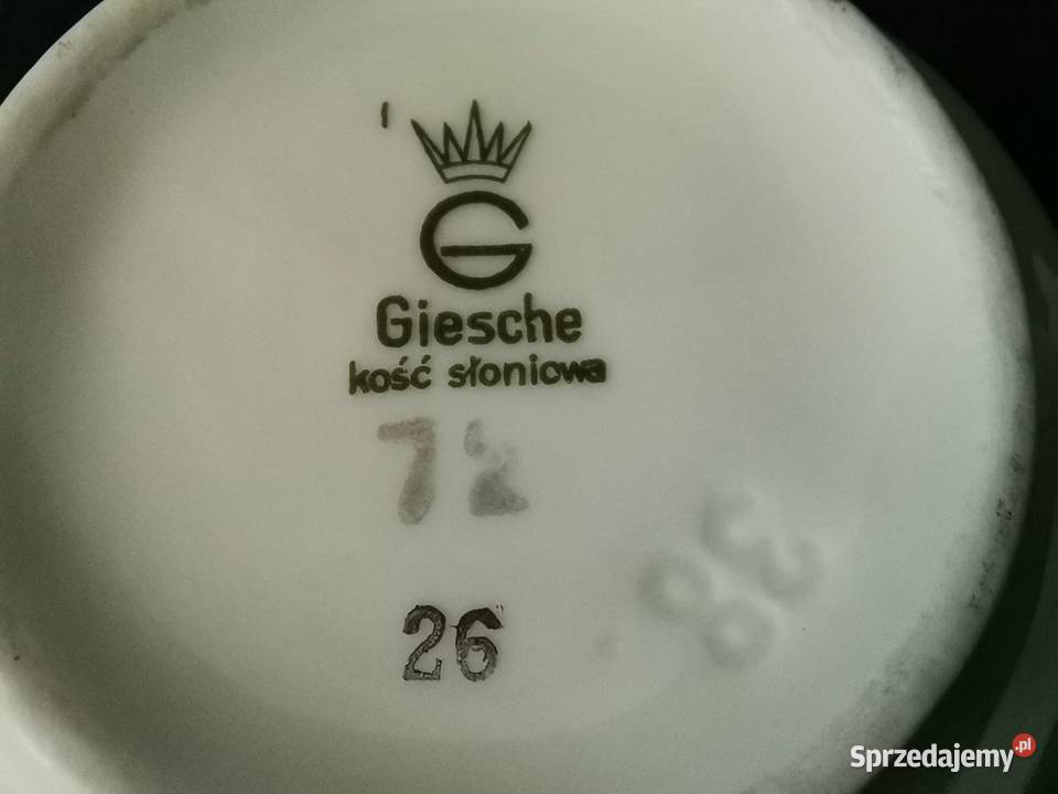 Stara przedwojenna filiżanka porcelana Giesche