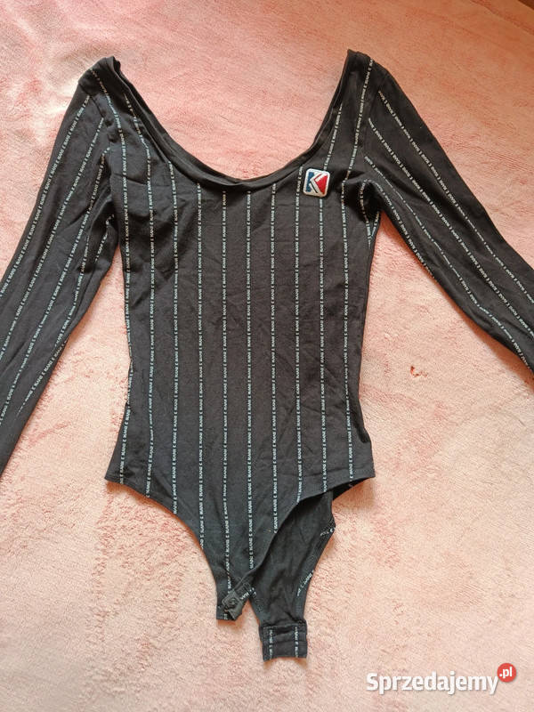 Czarne body z dekoltem Karl Kani r S 38 Dąbrowica