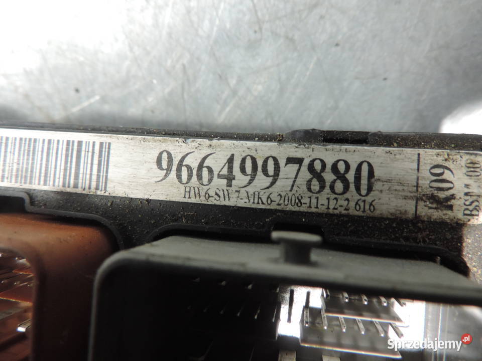 CITROEN PEUGEOT 207 14 HDI MODUŁ BSM 9664997880