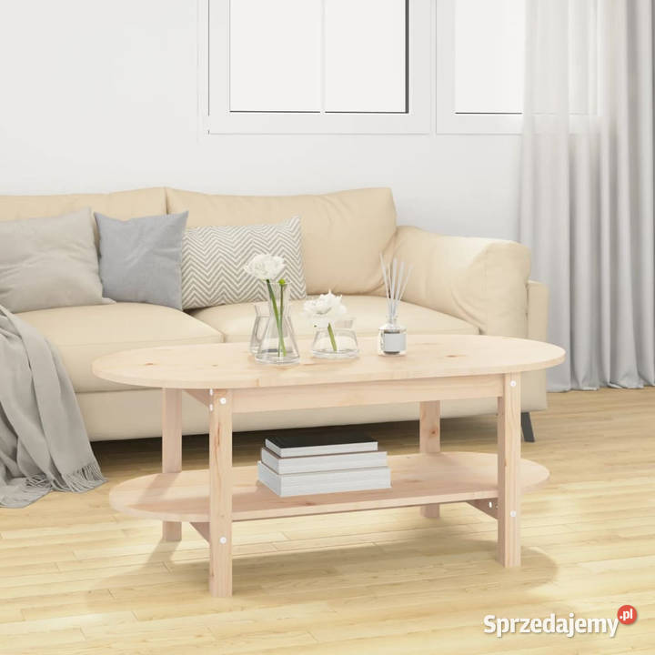 Stolik kawowy 110x55x45 lite drewno sosnowe Warszawa