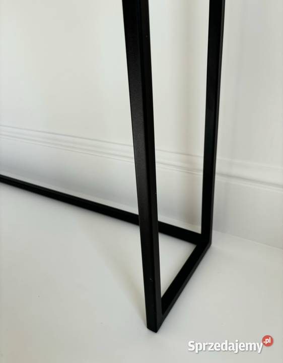 Konsola loft dębowy czarny blat Shou Sugi Ban Goleniów