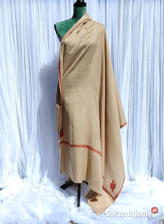 Szal orientalny indyjski haftowany haft paisley Szczecin