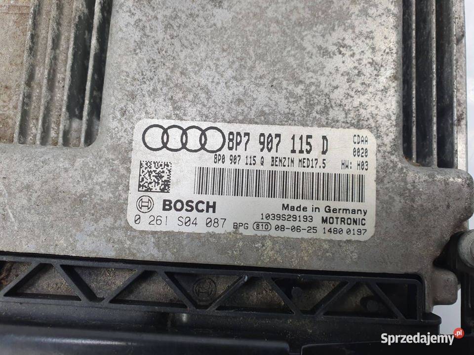 KOMPUTER SILNIKA ECU AUDI A3 8P 8P7907115D Lipno sprzedam
