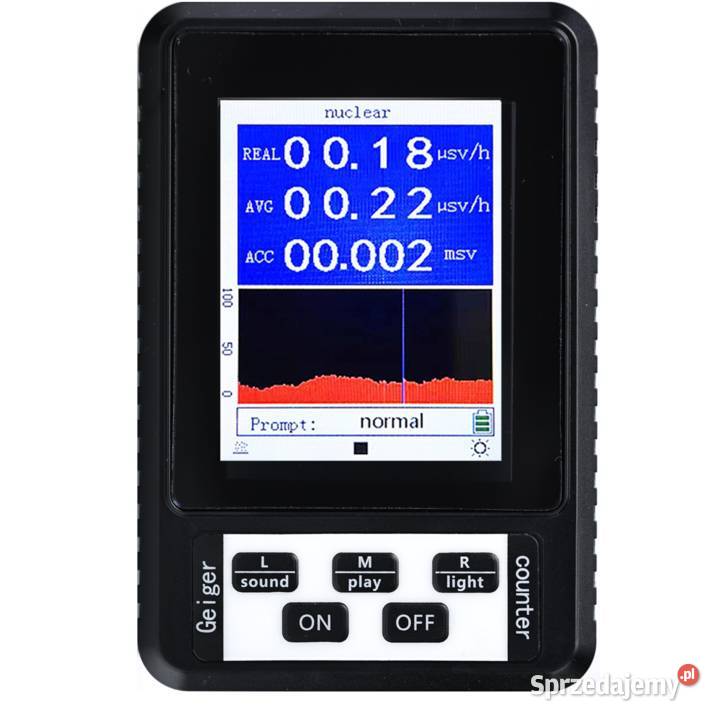 Cyfrowy Licznik Promieniowania Geigera XR1 BR9B Ludźmierz