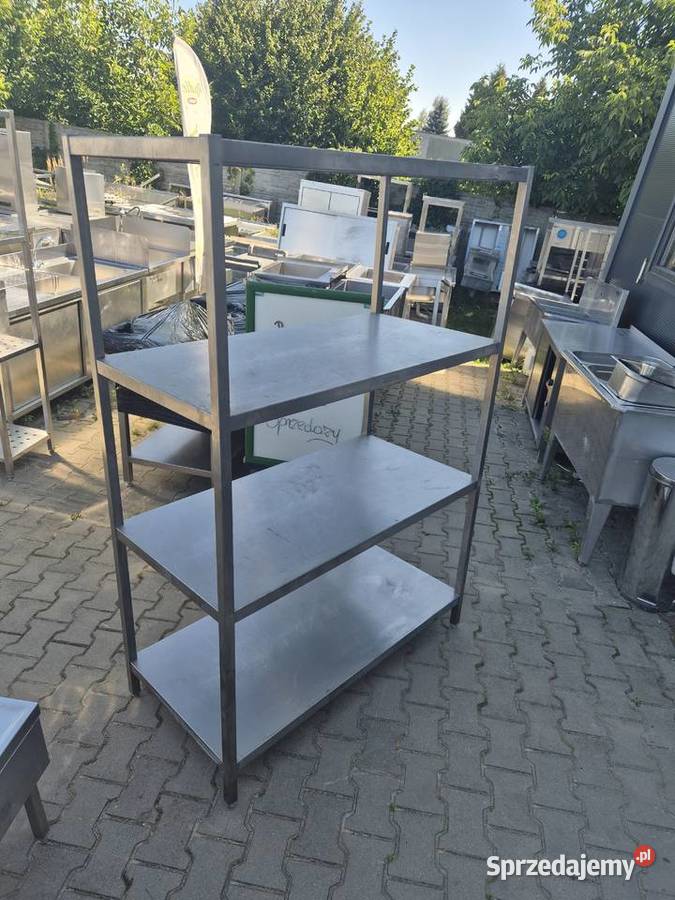 Solidny Regał Gastronomiczny Stal Nierdzewna 4 Ostrów Wielkopolski