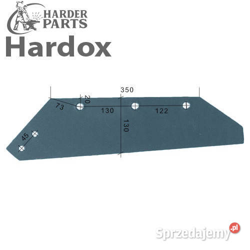 Lemiesz 300ha HARDOX 1903672L części do pługa Części zamienne Suwałki