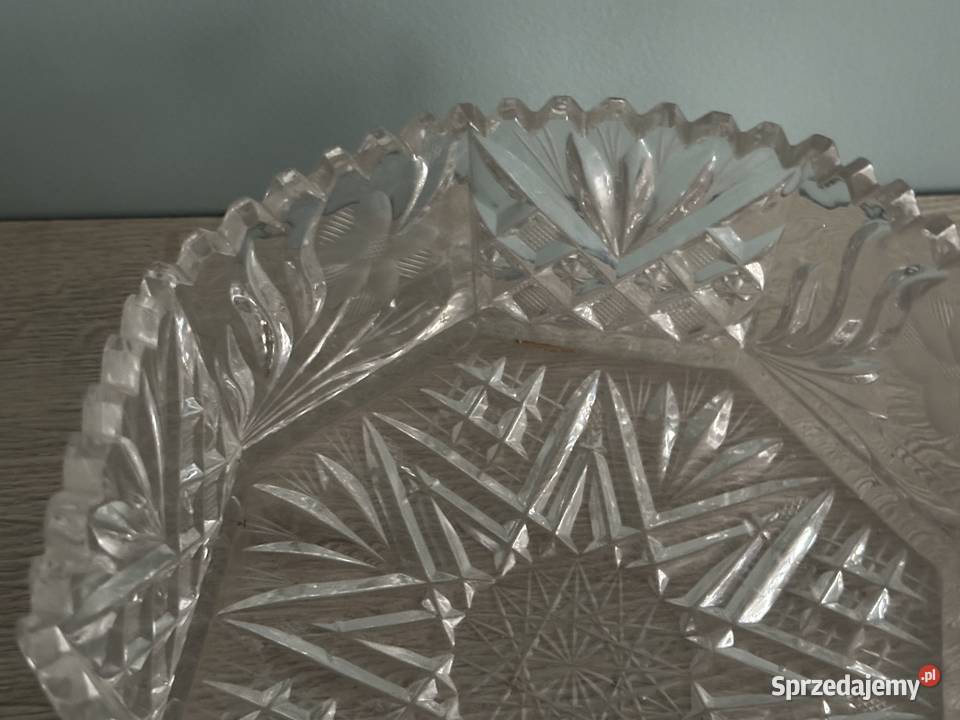 Salatera misa kryształ z lat 50tych Porcelana i szkło łódzkie Łódź