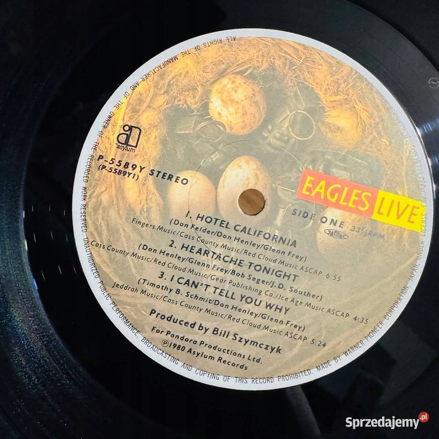 Eagles Eagles Live NMNM Japan Obi 2LP 1980 pomorskie Gdynia