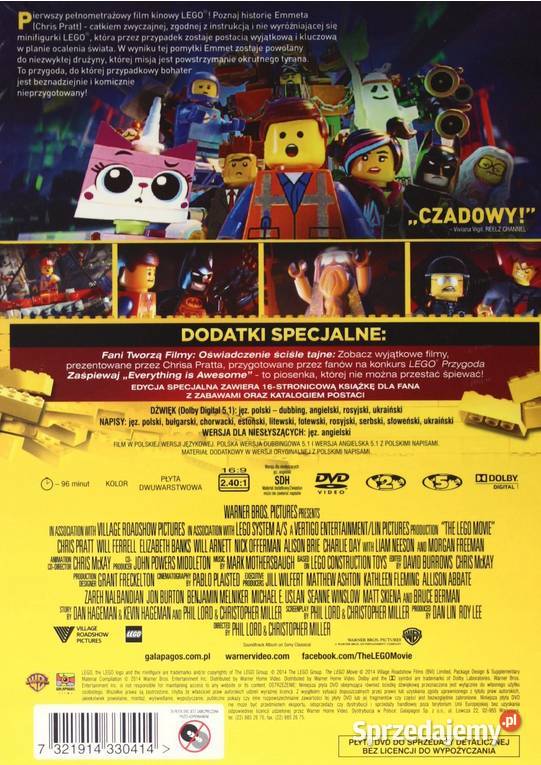 LEGO PRZYGODA WYDANIE SPECJALNE Z ALBUMEM animowany