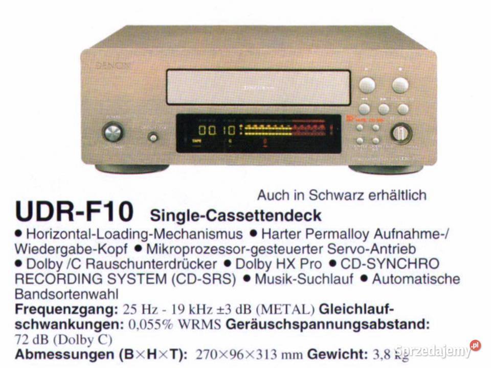 Magnetofon Denon UDRF10 Stereo Cassette Deck Kraków