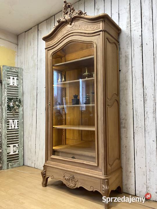 BIBLIOTEKA witryna oczyszczona Ludwik XV Francja 105cm Meble Poznań