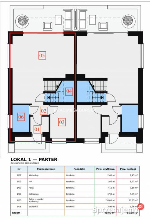 Sprzedaż domu bliźniaka Trąbki 10423m2