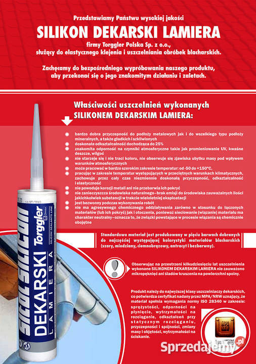 Uszczelniacz dekarski Antracyt TORGGLER LAMIERA Lublin