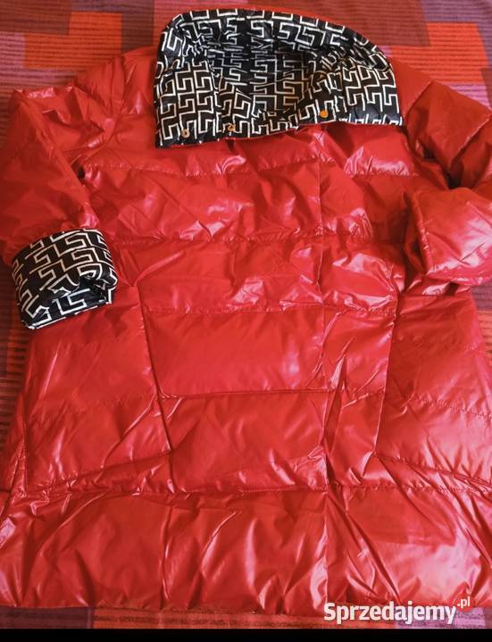 Kurtka czerwona dwustronna lekka śląskie Cieszyn