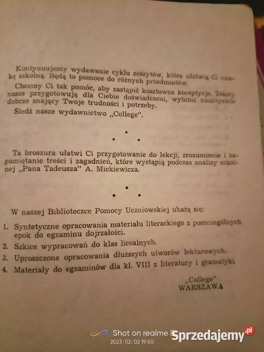 Pan Tadeusz Mickiewicza analizy lektury szkolne