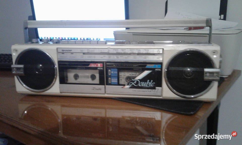 Radiomagnetofon sharp QT 77 jamnik vintage Łomża