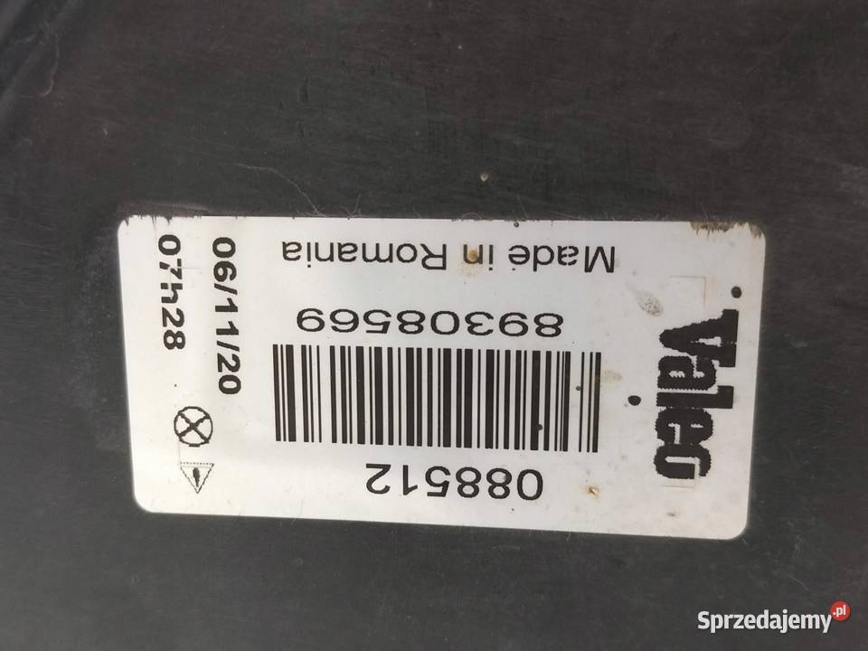 LAMPA PRZÓD PRAWA EU 89308569 Opel Meriva I