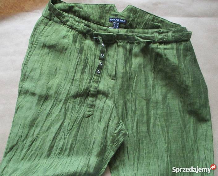 Spodnie damskie BANDOLERA 40 zieleńciemna limona
