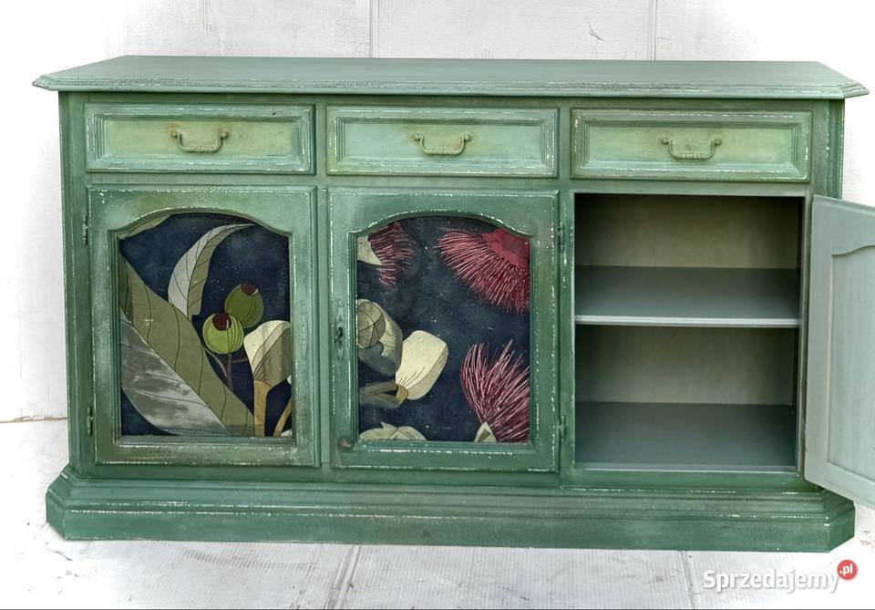 Komoda Turkusowa zieleń vintage shabby chic podkarpackie Przeworsk