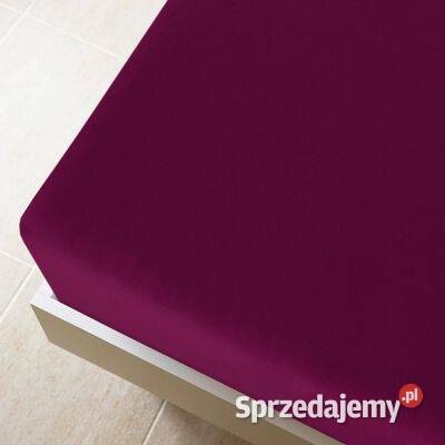 vidaXL Prześcieradła 2 bordowe 90x200 dżersej