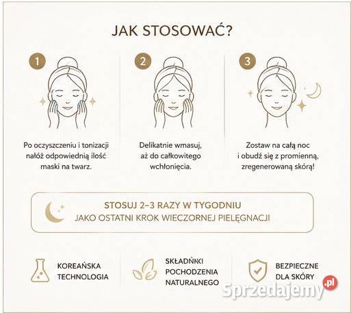 Atomy Absolute 24K Gold Night Maskmaseczka na