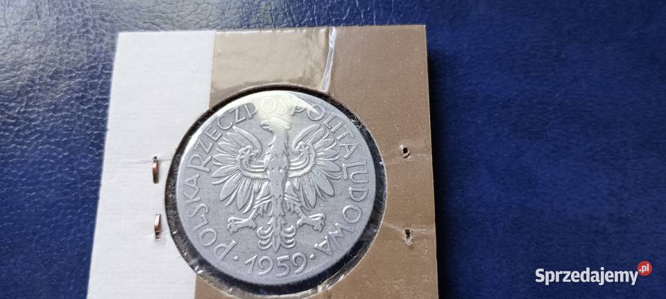 Stare monety 5 złotych 1959 Rybak PRL Polska Lesko sprzedam