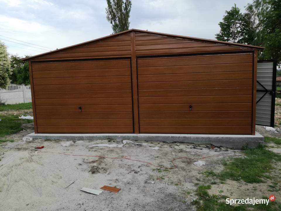 Garaż Blaszany Biały ZŁOTY DĄB Garaże Blaszane Pruszcz Gdański