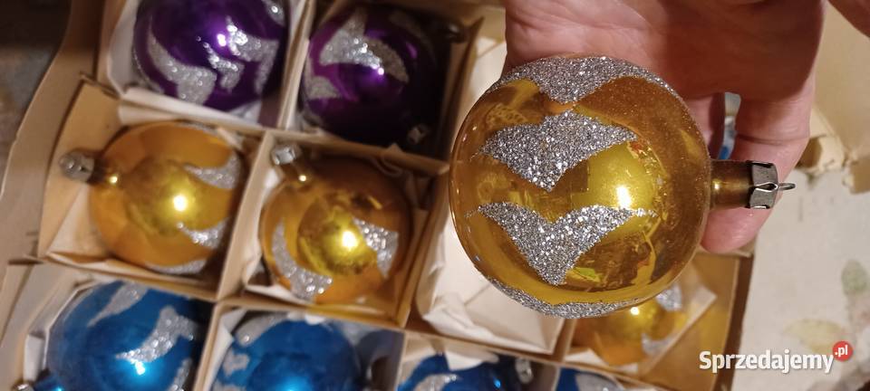 bombki PRL w oryg kartonie tukace i 2 serca inny kolor Poznań