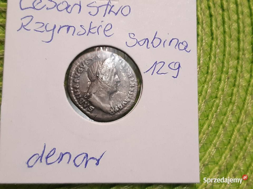 moneta srebrna denar Cesarstwa Rzymskiego cesarz Łomża sprzedam