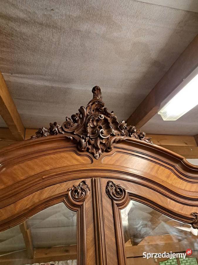 Piękna 2drzwiowa szafa Ludwik Filip z lustrami Myślibórz