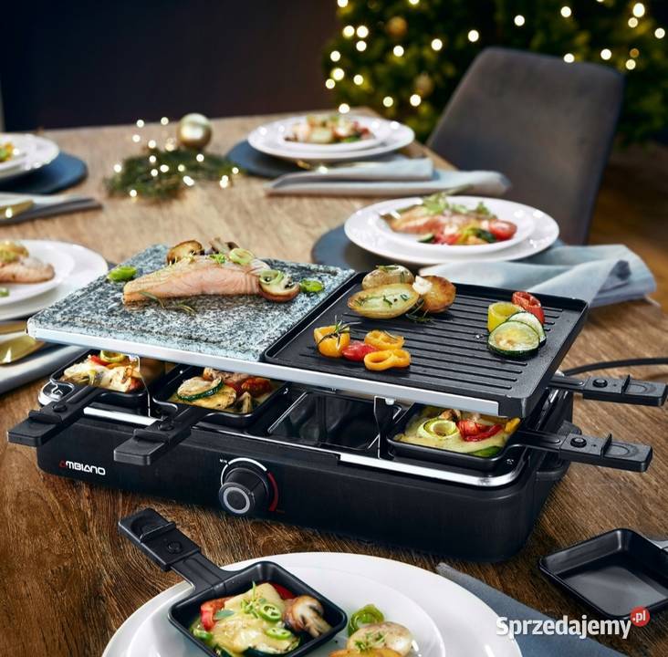 Grill elektryczny Raclette stołowy 1400W na 8