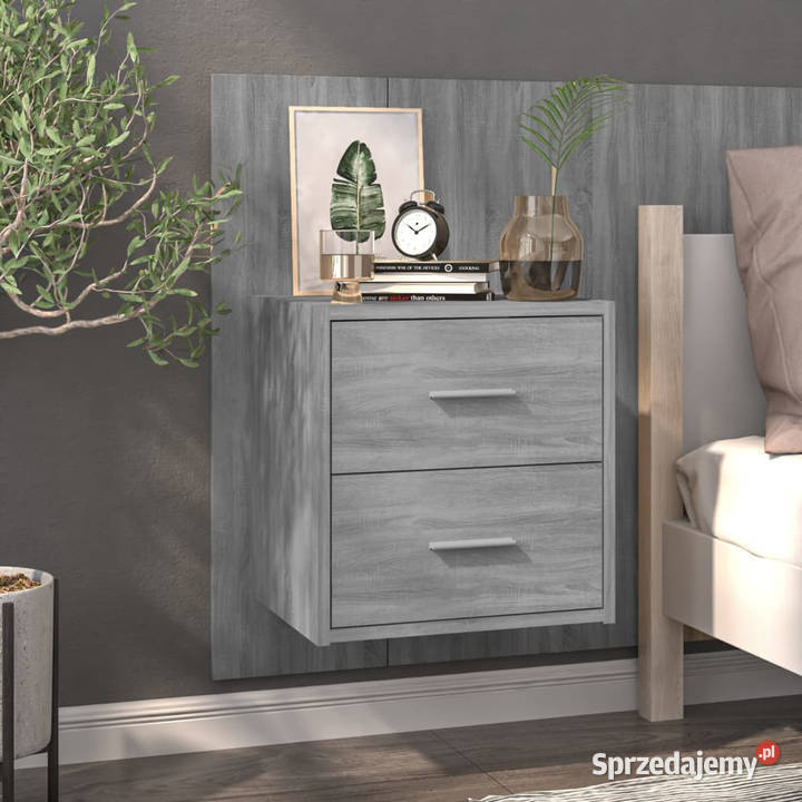 Wisząca szafka nocna szary dąb sonoma WM816960 Warszawa