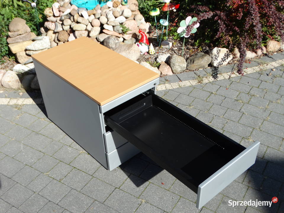 Kontener Biurkowy Metalowy Solidny Ciężki Szafka 43cm Biłgoraj