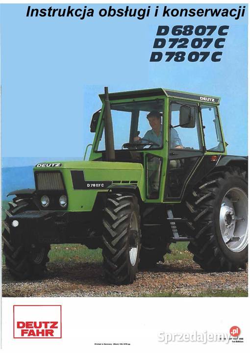 TW900 Instrukcja katalog napraw skrzynia deutz Szamotuły