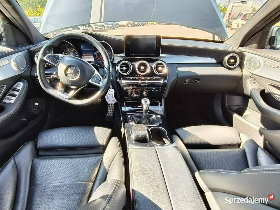Mercedes C 180 pakiet AMG 16 benzyna 156 skóra uszkodzony Mercedes-Benz Kęty