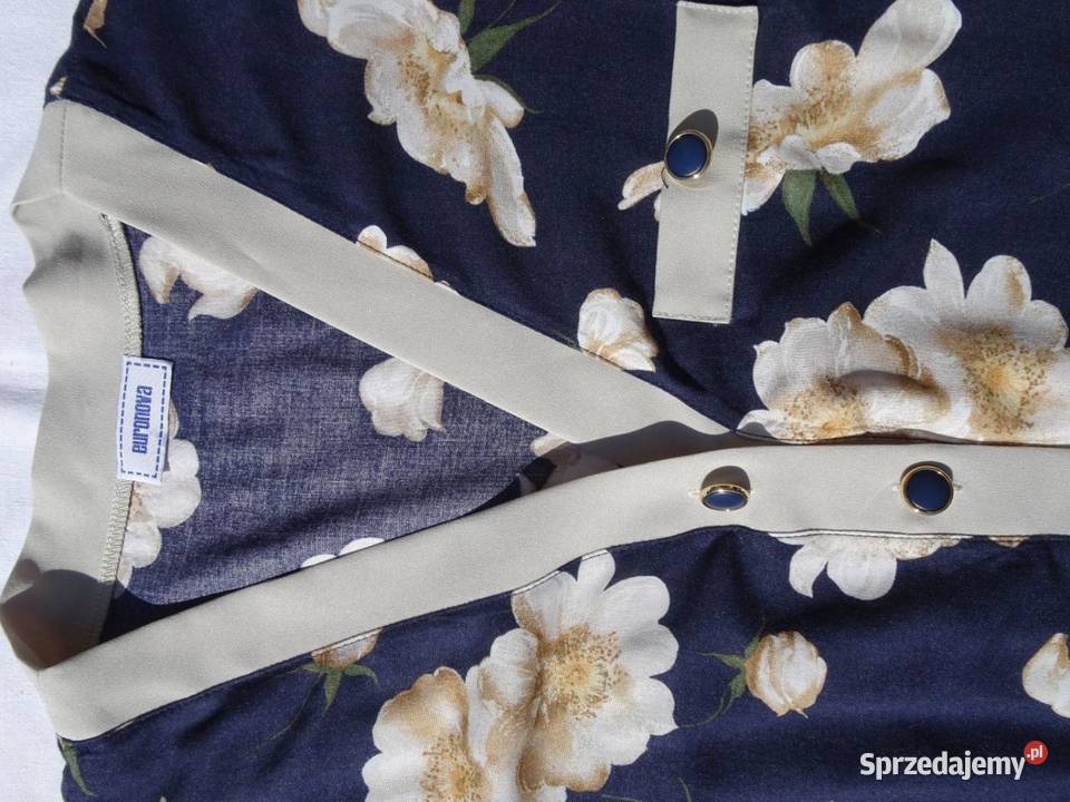 Euronowa Letni żakiecik Koszula Złote Guziki 48 Rozmiar 50