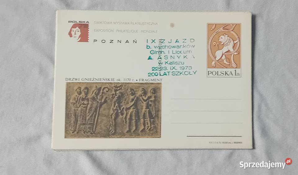 Pocztówka Św Wyst Filat Poznań73 Pieczęć Zjazd Koźminek