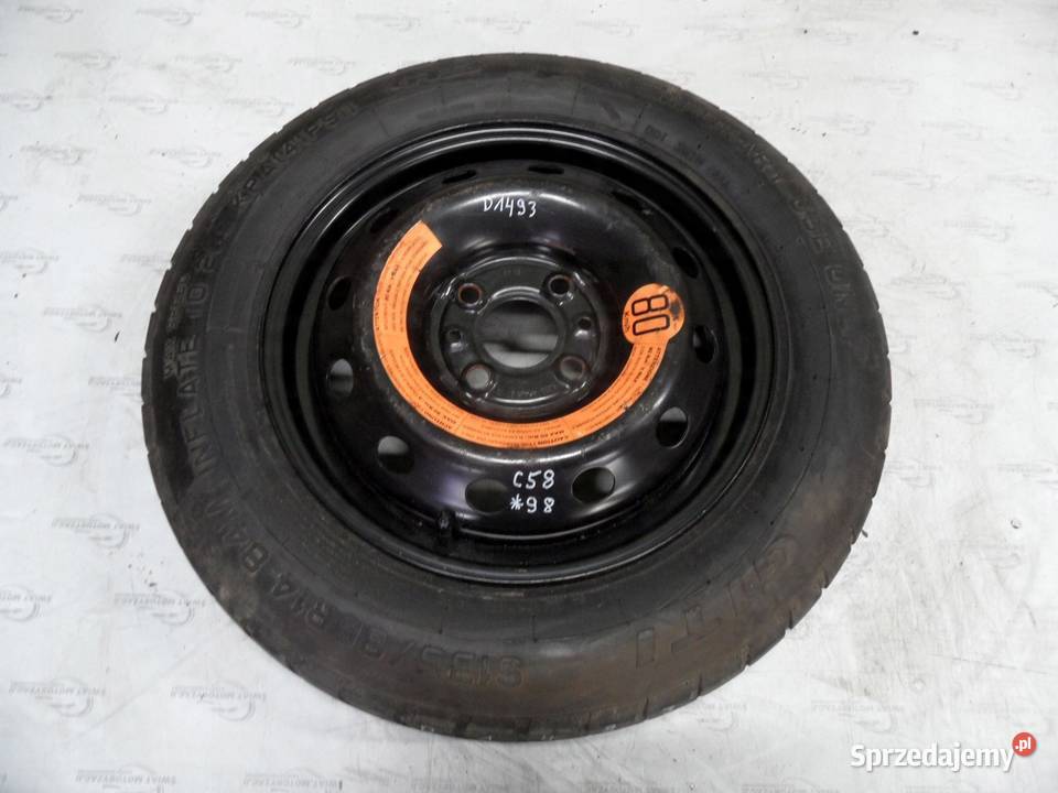 ALFA ROMEO FIAT LANCIA koło dojazdowe 1358014