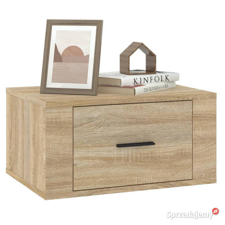 Wiszące szafki nocne 2 dąb sonoma 50x36x25